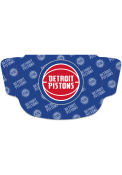 Detroit Pistons Repeat Logo Fan Mask - Blue