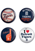 Detroit Tigers 4pk Button