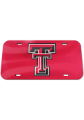 Texas Tech Red Raiders Team Color Acrylic Car Accessory License Plate