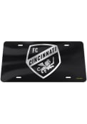 FC Cincinnati Silver on Black Car Accessory License Plate