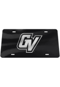 Grand Valley State Lakers Silver Team Logo Black Car Accessory License Plate