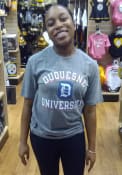 Duquesne Dukes Rally Triblend Number One Vintage Distressed Fashion T Shirt - Grey
