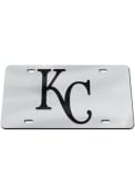 Kansas City Royals Black on Silver Car Accessory License Plate