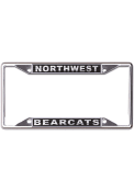 Northwest Missouri State Bearcats Metallic Black and Silver License Frame