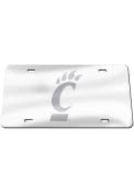 Silver Cincinnati Bearcats Frosted License Plate