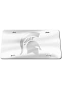 Michigan State Spartans Frosted Car Accessory License Plate
