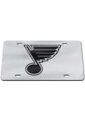 St Louis Blues Black on Silver Car Accessory License Plate