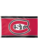 St Cloud State Huskies 3x5 Red Silk Screen Grommet Flag