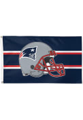 New England Patriots 3x5 Helmet Blue Silk Screen Grommet Flag