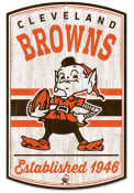 Brownie Cleveland Browns Retro Wood Sign