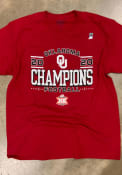 Oklahoma Sooners 2020 Big 12 Conference Champions Locker Room T Shirt - Crimson