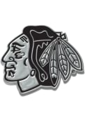 Chicago Blackhawks Chrome Car Emblem - Silver