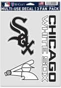 Chicago White Sox Triple Pack Auto Decal - White