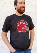 Temple Owls Rally Vault Helmet Fashion T Shirt - Black