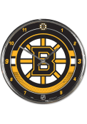 Boston Bruins Chrome Wall Clock