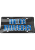 Dallas Mavericks Carbon Fiber Car Accessory License Plate