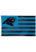 Carolina Panthers 3x5 American Black Silk Screen Grommet Flag