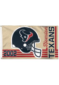 Houston Texans 3x5 Retro Red Silk Screen Grommet Flag