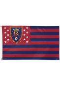 Real Salt Lake 3x5 Star Stripes Red Silk Screen Grommet Flag