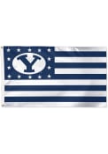 BYU Cougars 3x5 Star Stripes Blue Silk Screen Grommet Flag