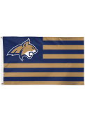 Montana State Bobcats 3x5 Star Stripes Blue Silk Screen Grommet Flag