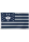 UConn Huskies 3x5 Star Stripes Blue Silk Screen Grommet Flag