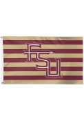 Florida State Seminoles 3x5 Stripe Red Silk Screen Grommet Flag
