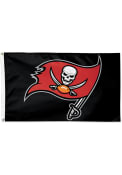 Tampa Bay Buccaneers 3x5 Black Black Silk Screen Grommet Flag
