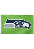 Seattle Seahawks 3x5 Green Green Silk Screen Grommet Flag