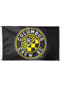 Columbus Crew 3x5 Yellow Silk Screen Grommet Flag
