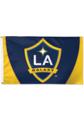 LA Galaxy 3x5 Black Silk Screen Grommet Flag