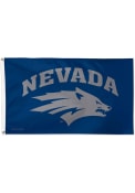 Nevada Wolf Pack 3x5 Blue Silk Screen Grommet Flag