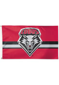 New Mexico Lobos 3x5 Red Silk Screen Grommet Flag