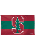 Stanford Cardinal 3x5 Red Silk Screen Grommet Flag