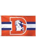 Denver Broncos 3x5 Navy Blue Silk Screen Grommet Flag