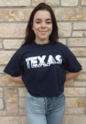 Texas Womens Rally Landscape Infill T-Shirt - Navy Blue