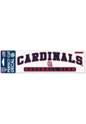 St Louis Cardinals Arched Auto Decal - Blue