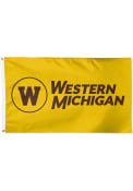 Western Michigan Broncos 3x5 Foot Brown Silk Screen Grommet Flag