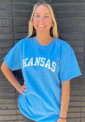 Kansas Jayhawks Classic Arch T Shirt - Light Blue