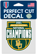 Baylor Bears 2021 National Champions 4X4 Auto Decal - Green