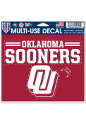 Oklahoma Sooners Game of the Century 4.5x5.75 Auto Decal - Red