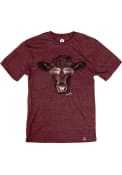 Iowa Rally Cow Shades Fashion T Shirt - Maroon