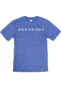Des Moines Rally Dots Fashion T Shirt - Blue
