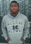 Michigan Wolverines Alumni Hooded Sweatshirt - Grey