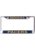 Indiana Pacers Metallic Printed License Frame