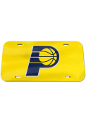 Indiana Pacers Team Color Crystal Mirror Car Accessory License Plate