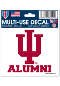 Indiana Hoosiers 3x4 Alumni Auto Decal - Red