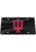Indiana Hoosiers Silver and Black Car Accessory License Plate