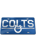 Indianapolis Colts Acrylic DuoTone Logo Car Accessory License Plate