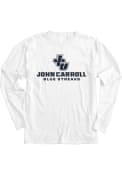 John Carroll Blue Streaks Womens Flip the Script T-Shirt - White